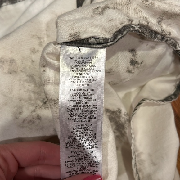 NWT Current/Elliot Women’s Distressed White Top Size 1 - Picture 5 of 5